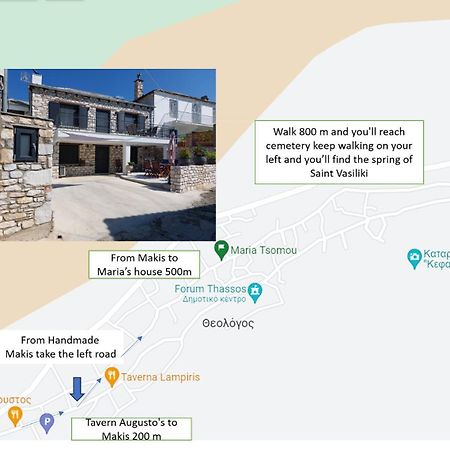 Maria Tsomou Villa Theologos  Luaran gambar